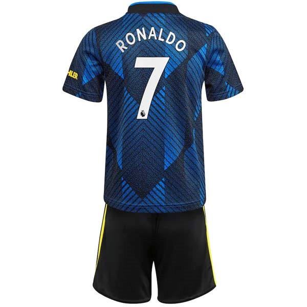 Camiseta Manchester United NO.7 Ronaldo Niño 3rd 2021-2022